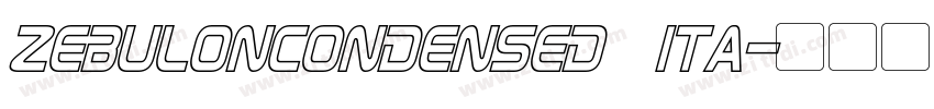 ZebulonCondensed Ita字体转换